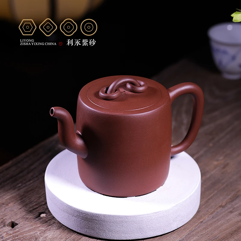 【百年利永】双圈宜兴紫砂壶原矿清水泥家用高档手制茶具大容量问砂