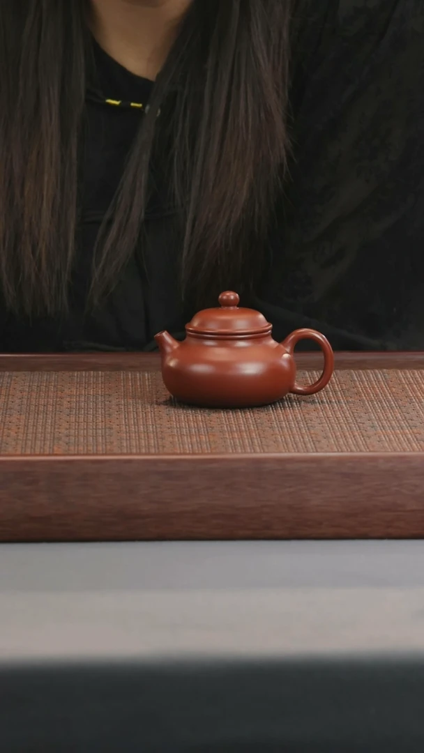 【闪购商品】紫砂茶壶容天·礼-朱泥-135cc
