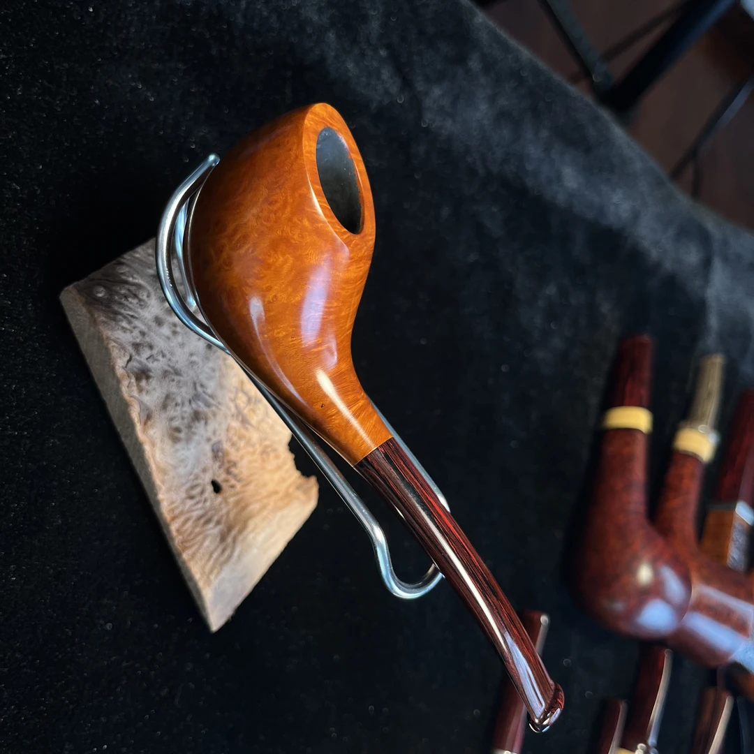 刺猬石楠木烟斗 哥特勺子手把件