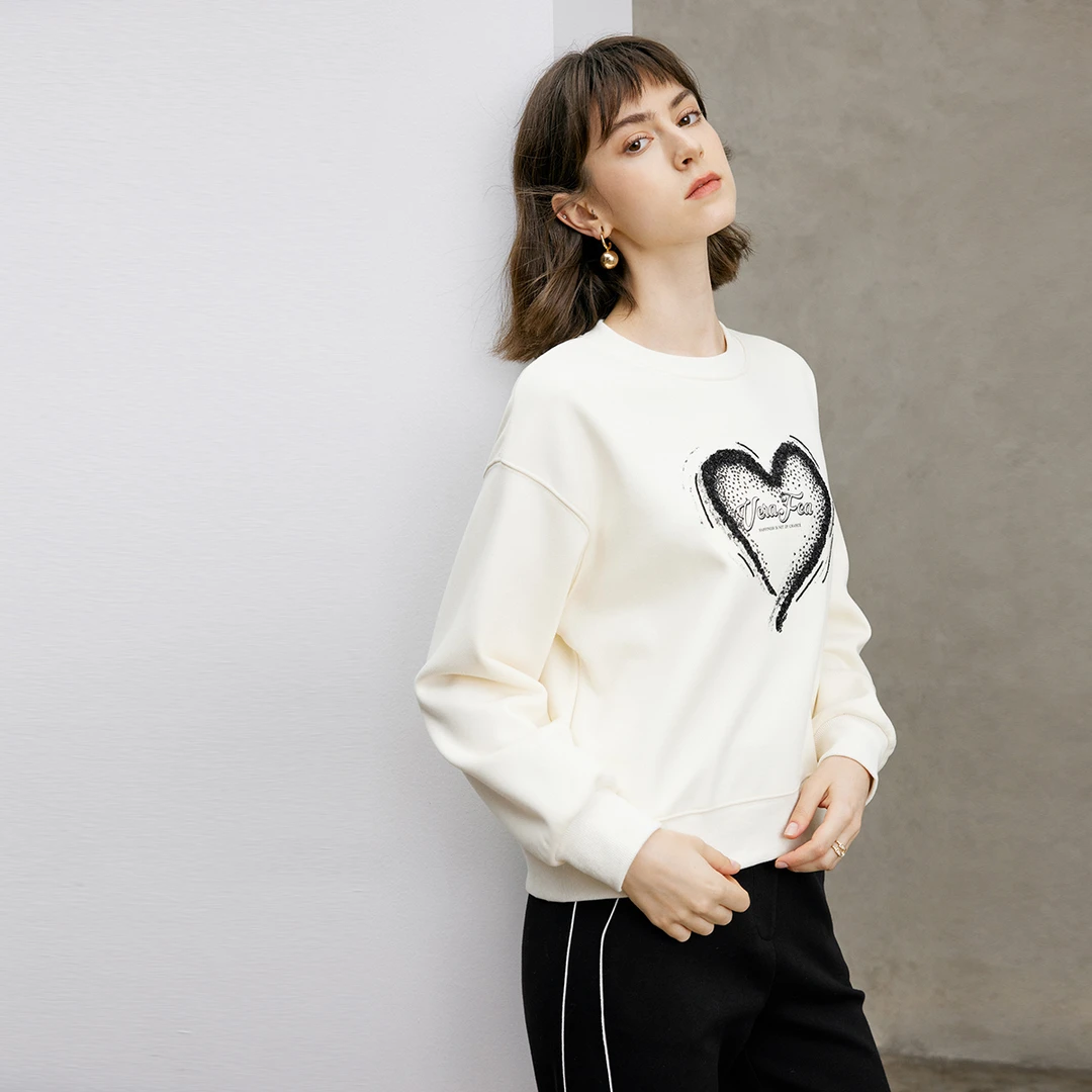 【籽言专属】短款卫衣女2024新款秋装时尚气质通勤宽松套头上衣