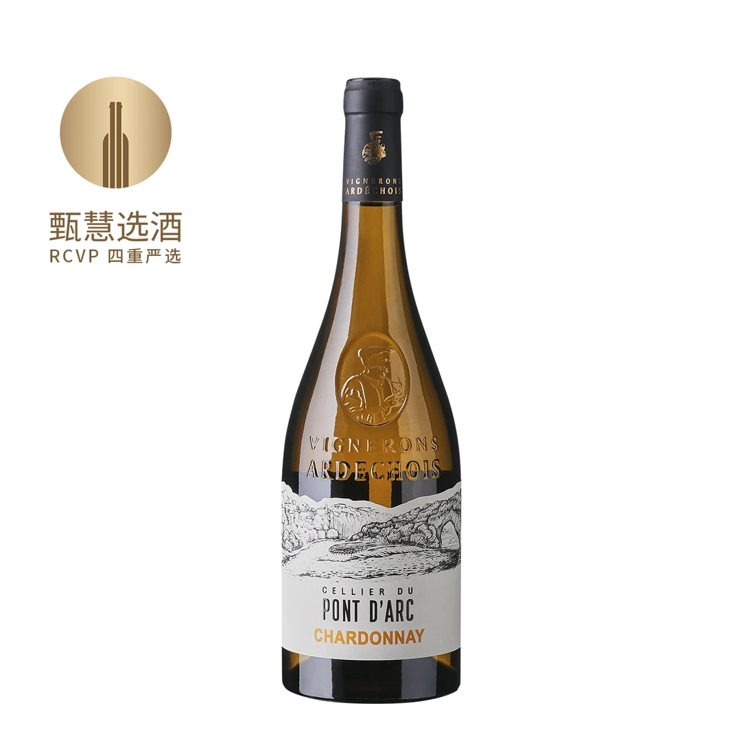 甄慧选酒阿尔岱雪霞多丽干白葡萄酒 2023 750ml 法国