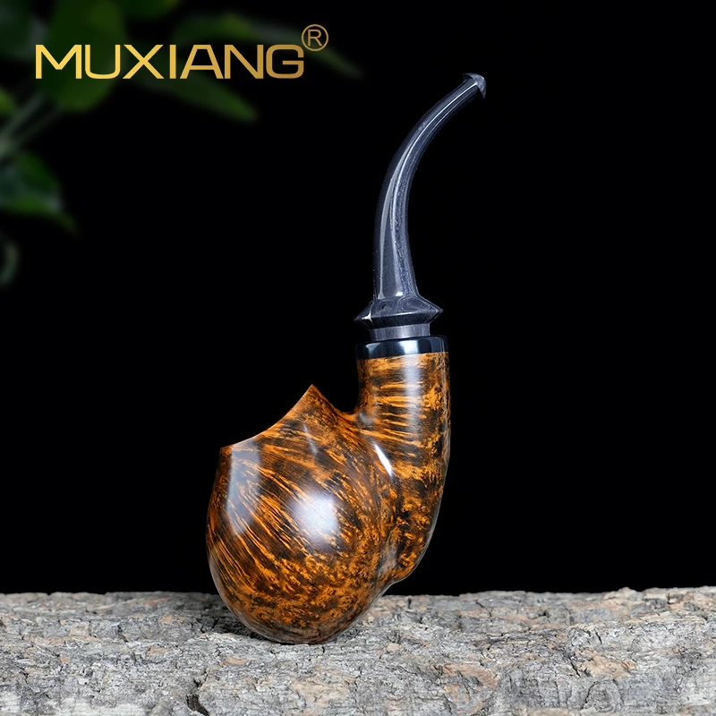 MUXIANG/木香进口石楠木手工烟斗蛋蛋叼斗老式传统专用烟具配件