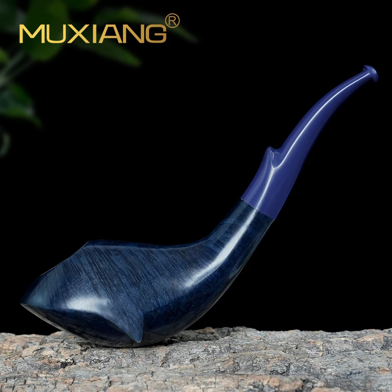 MUXIANG/木香进口石楠木手工烟斗自由式蓝鲸鱼斗传统男士专用烟具
