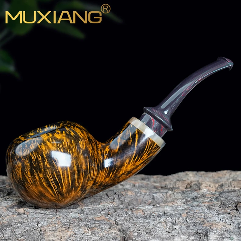 MUXIANG/木香进口石楠木烟斗男士手工空腔小苹果斗老式专用烟斗具