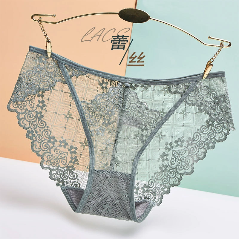 内裤女性感迷人蕾丝爆款低腰透气诱惑无痕薄款舒适夏季裸感三角裤
