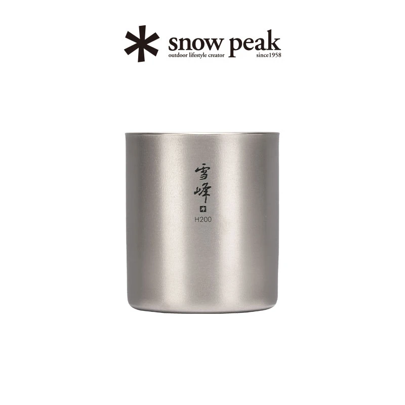 snowpeak雪峰钛双层雪峰杯露营水杯TW-122/123/124/126/127/128