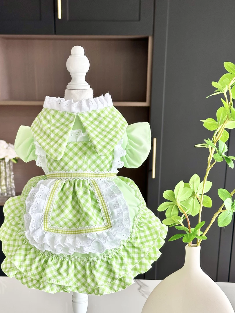 AW原创春夏季出游休闲宠物衣服狗狗马尔济斯西施猫猫清新甜美野餐