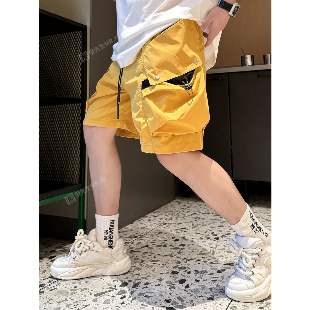 MR.NI/倪先生【当红小生】夏日限定回头率爆表户外多口袋工装短裤