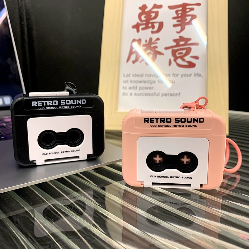 复古录音机迷你可录音趣味音乐盒挂件摆件书包公仔钥匙扣挂件玩具