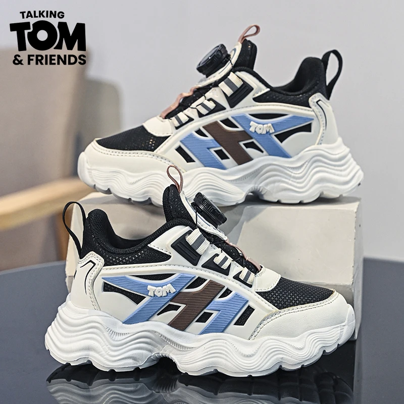 汤姆猫男童鞋子运动鞋2024秋季新款男孩透气网面儿童鞋子防滑软底