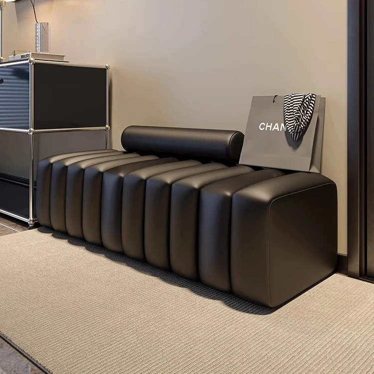 网红创意个性入户门口换鞋凳客厅家用长条服装店沙发凳轻奢高级感