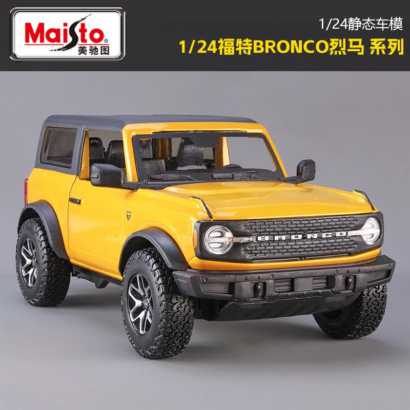 比美高1:24福特烈马仿真合金越野车玩具摆件礼品男孩展示