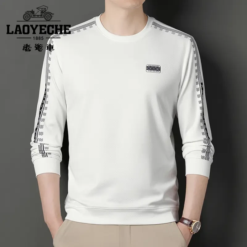LAOYECHE/老爷车2024春季新款男士长袖卫衣宽松休闲春装上衣大码