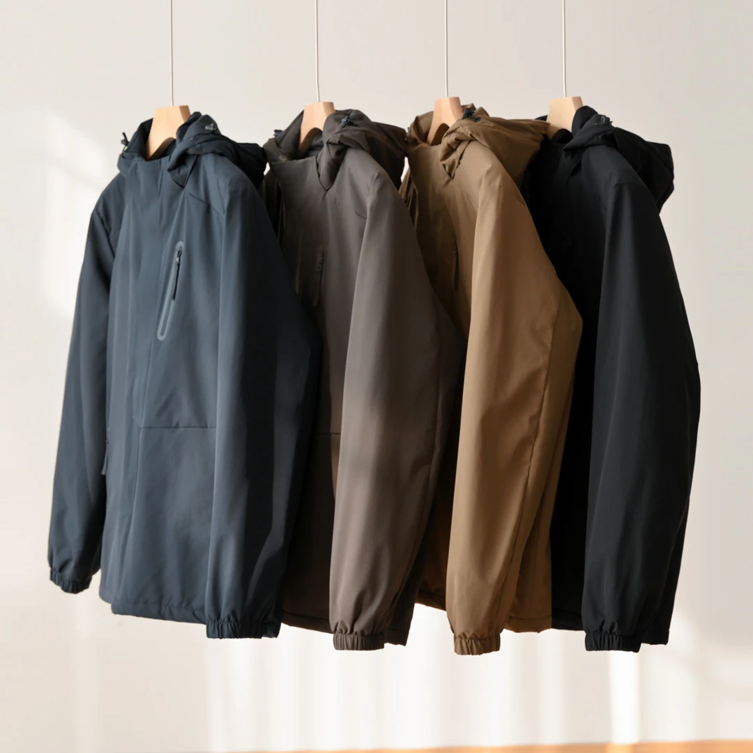 男士可拆卸连帽保暖棉外套 户外休闲棉衣 防风防水夹克K 33991