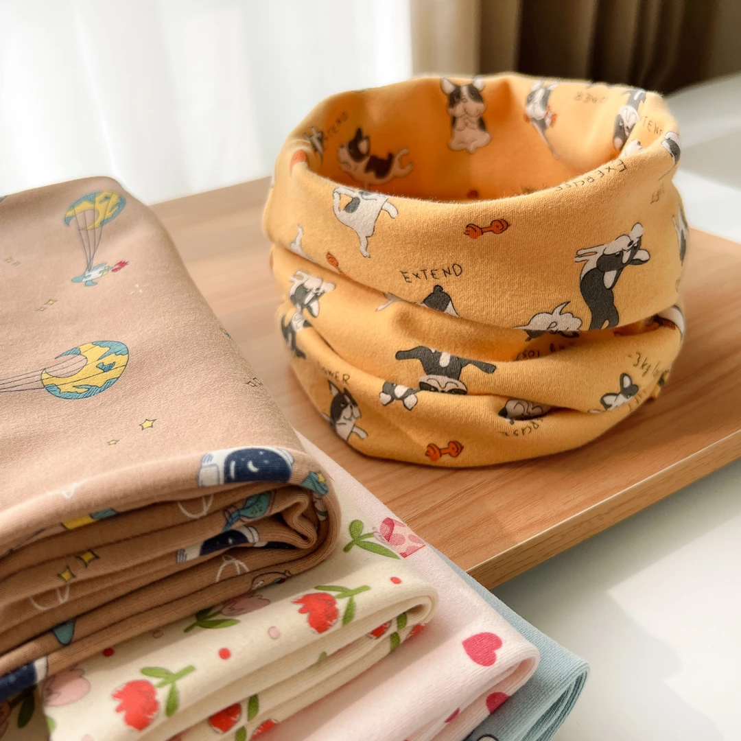 A类 儿童纯棉卡通脖套 成人可用 防风保暖围脖男童女童脖套 85423