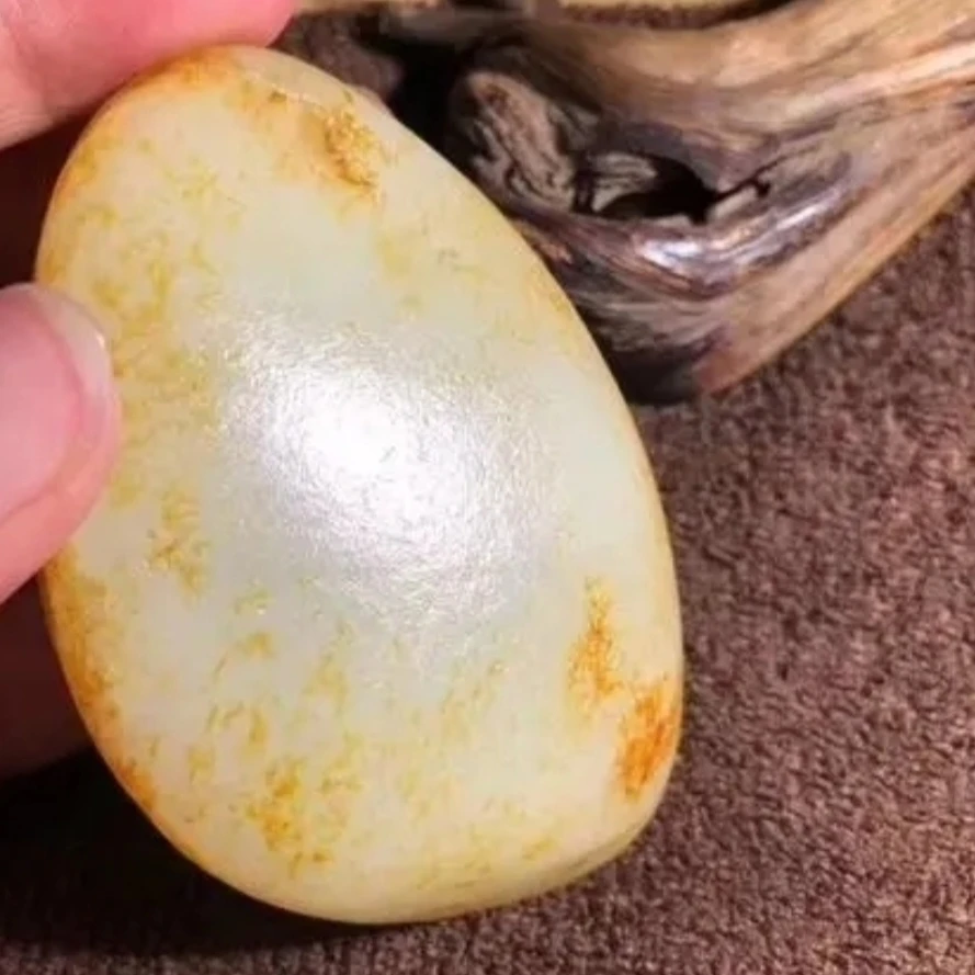 新疆戈壁玉盆景摆件