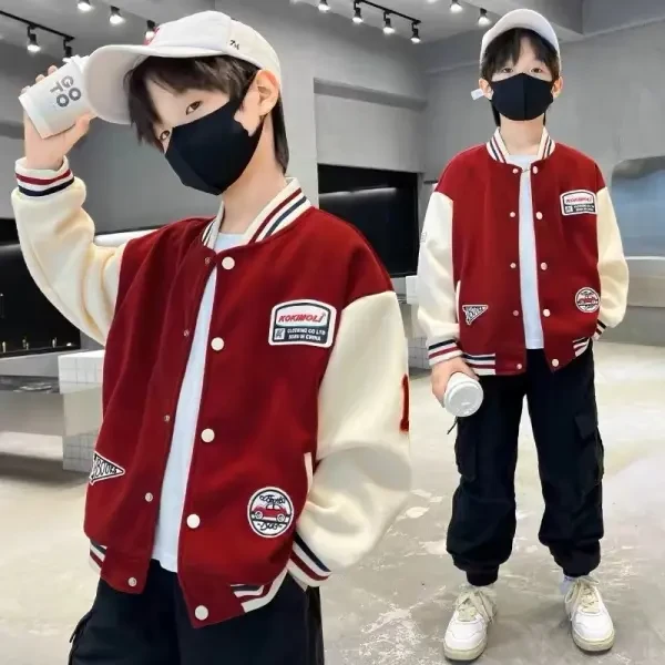 【老板专属】2024春季新品设计师儿童外套男女童棒球服-CK23026
