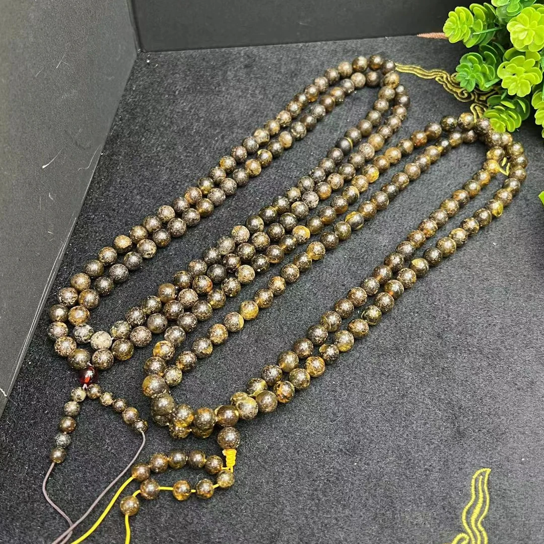 江德洋珠宝M2168瑶光九品仙灵草九元素老翳珀项链-多样性只发一件