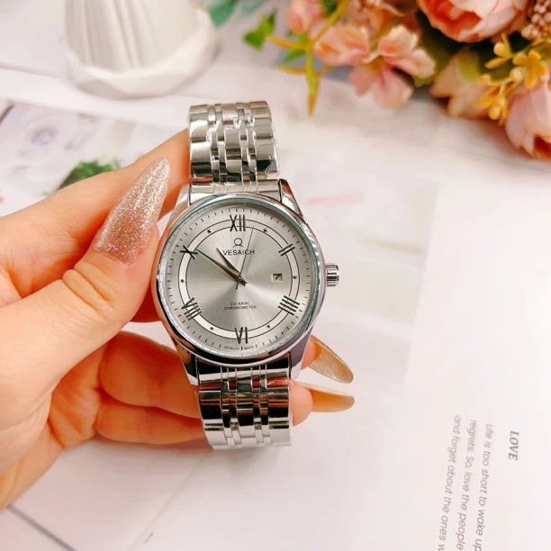 男士手表镂空机芯钢带时尚简约百搭超薄机械表气质轻奢防水小众