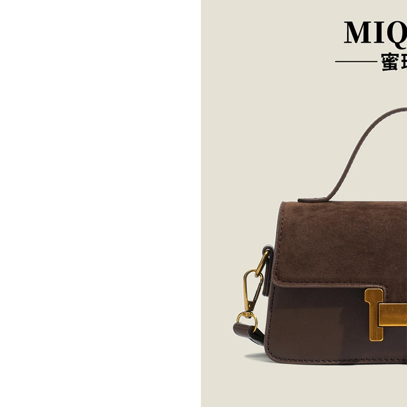 【袁媛设计师款】新款小方包时尚百搭单肩斜挎包大容量2202