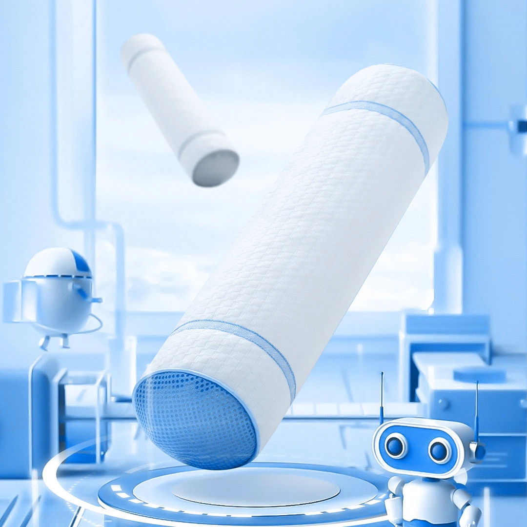 每晚深睡【40*8cm】可水洗可调节圆柱软管颈椎枕牵引护颈枕