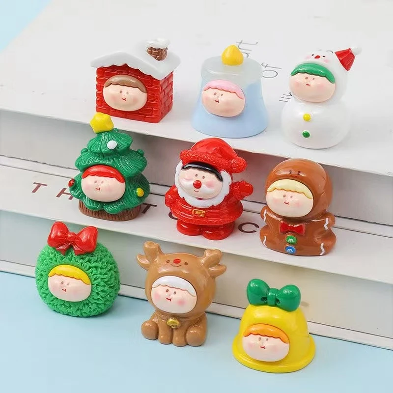 【直播拆】圣诞莉莉丝树脂卡通DIY对对碰手工饰品玩具