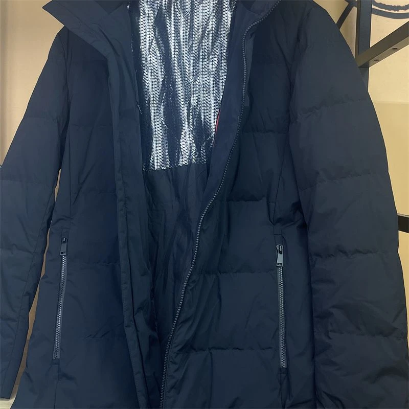 胖哥专享小北家高货男士休闲保暖百搭轻薄中长款风衣 黑色蓝色