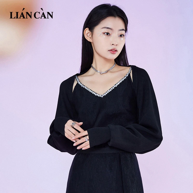 莲灿2024春夏新商场同款设计师品牌薄款长袖针织开衫71EO131003