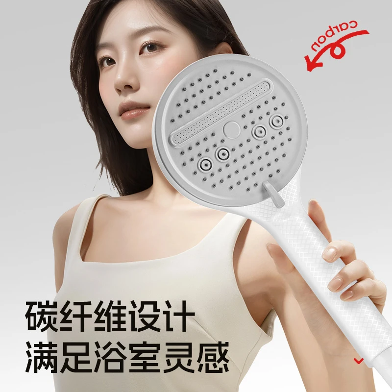 陶市增压花洒淋浴喷头浴室超强加压洗澡淋浴霸特大高压卫浴莲蓬头