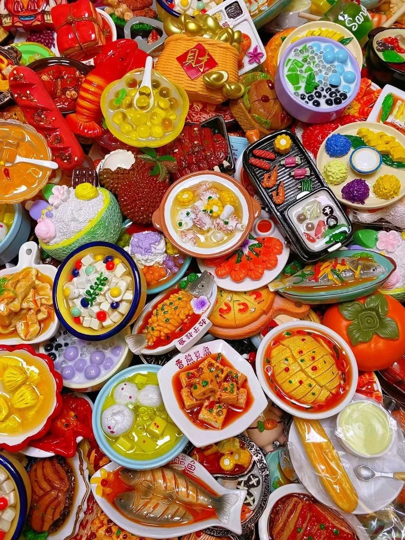 【回家自己拆】高货树脂创意立体产品手绘食玩冰箱贴摆件居家好物