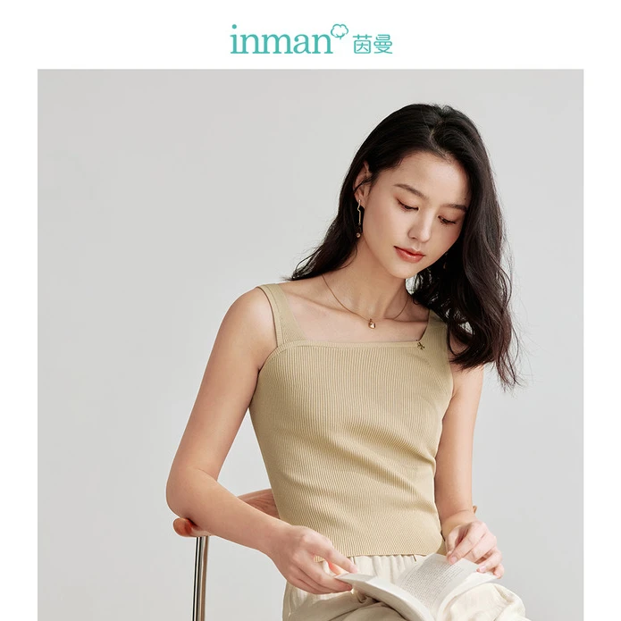 【商场同款】茵曼2025夏季新款女毛针织衫打底上衣外套显瘦修身套头