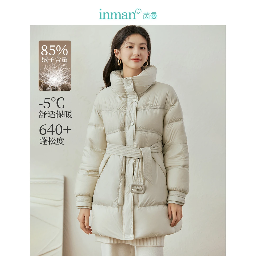 【万达品牌】茵曼冬季女羽绒服爆款百搭时尚舒适休闲简约实用