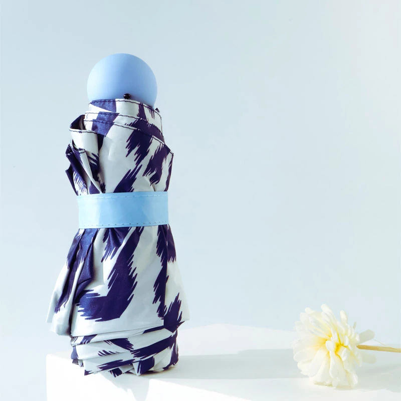 新疆文创博物馆艾德莱斯黑胶晴雨伞创意女生生日礼品遮阳防水便携