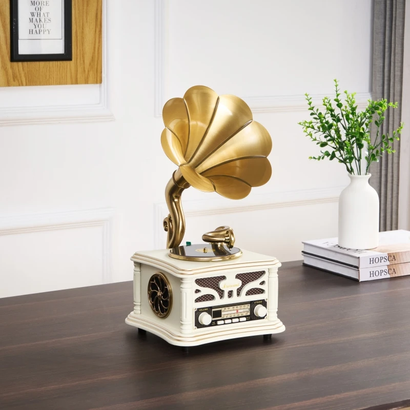 【顺丰包邮】雅诗贝伦留声机音响家用留声机2025客厅轻奢一体机老式