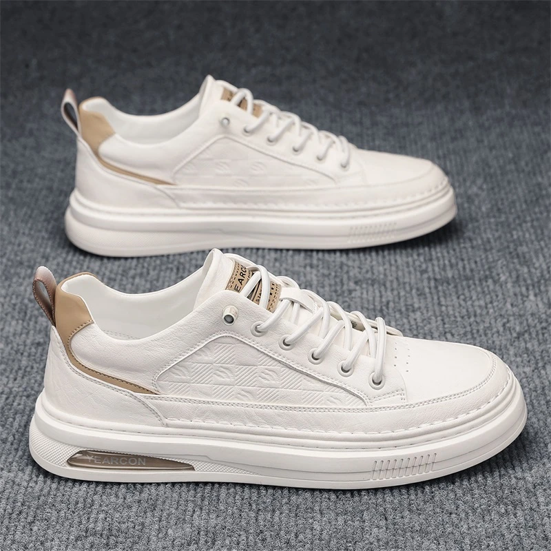 YEARCON/意尔康小白鞋男士百搭2024高端休闲板鞋上档次时尚潮鞋子
