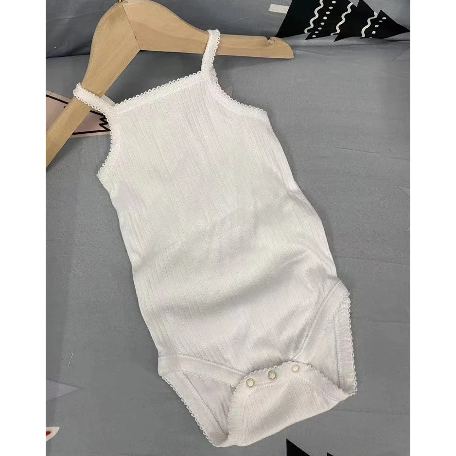 直播会呼吸的面料婴童吊带三角哈衣透气吸汗