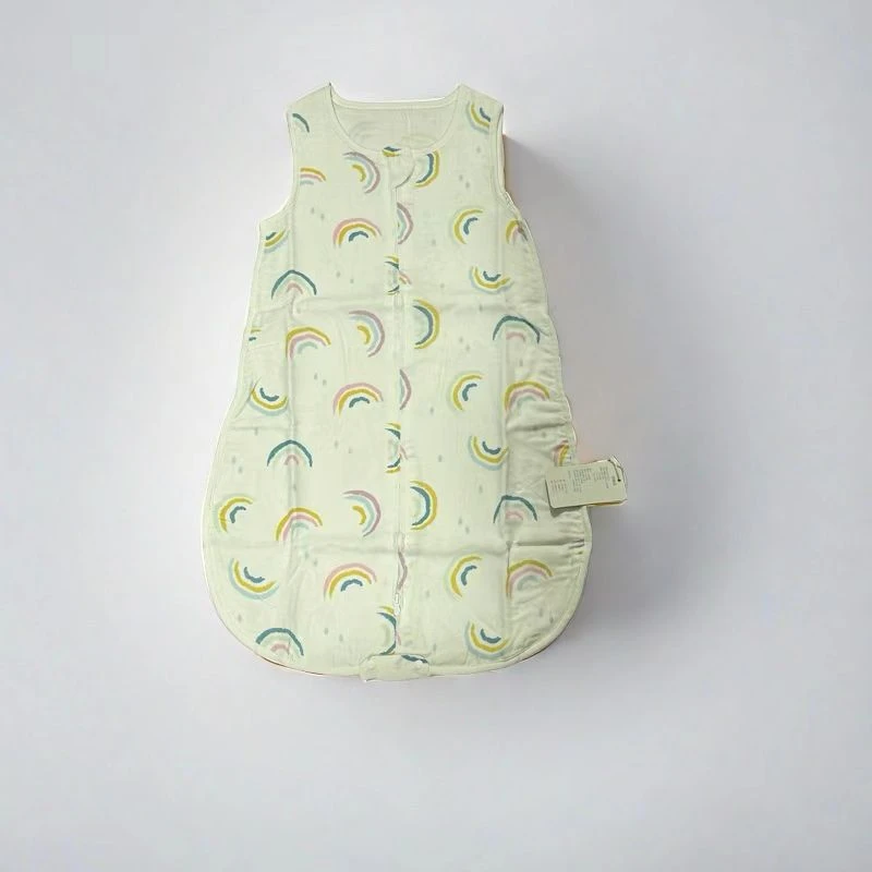 婴儿睡袋全棉纱布耐摩擦不压缩一体睡袋