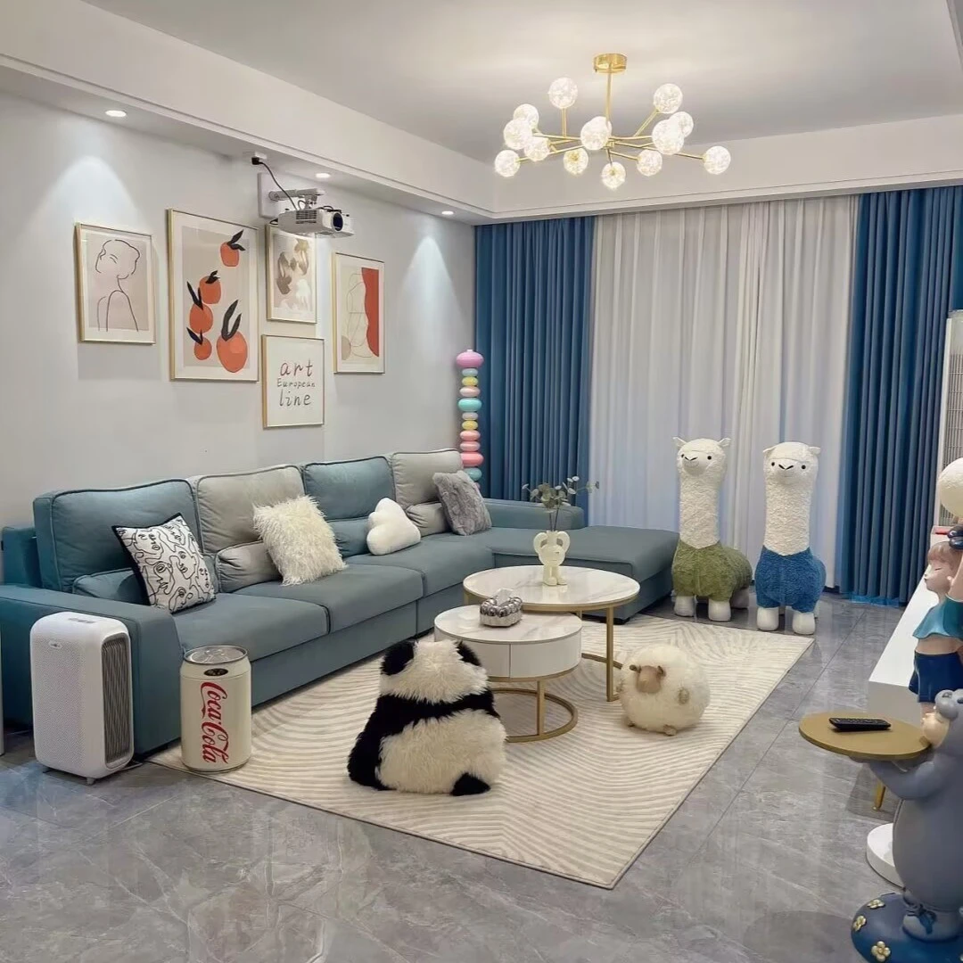 房屋软装定制项目套餐含全屋选色选款、提供工厂资源，效果图设计