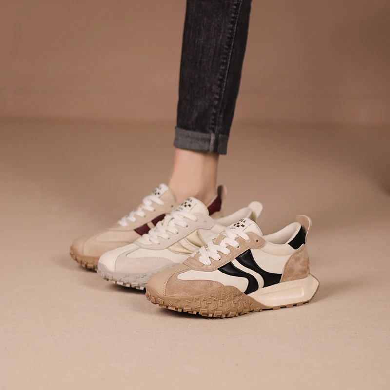 听纯88003-5阿甘鞋真皮手工复古女鞋新款高帮鞋网红休闲鞋潮鞋