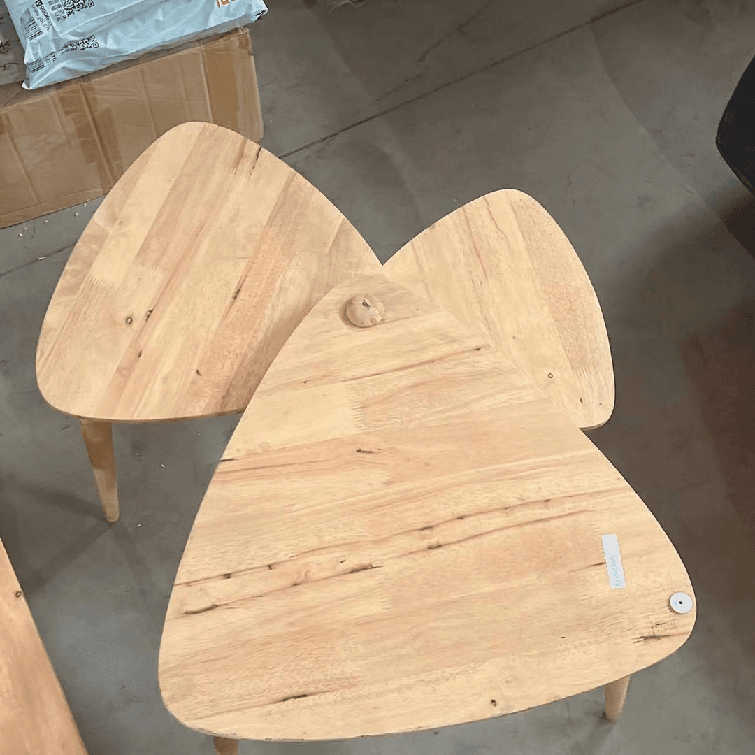 【春哥严选】BGY-花瓣型茶几（原木色）-AZO0102E