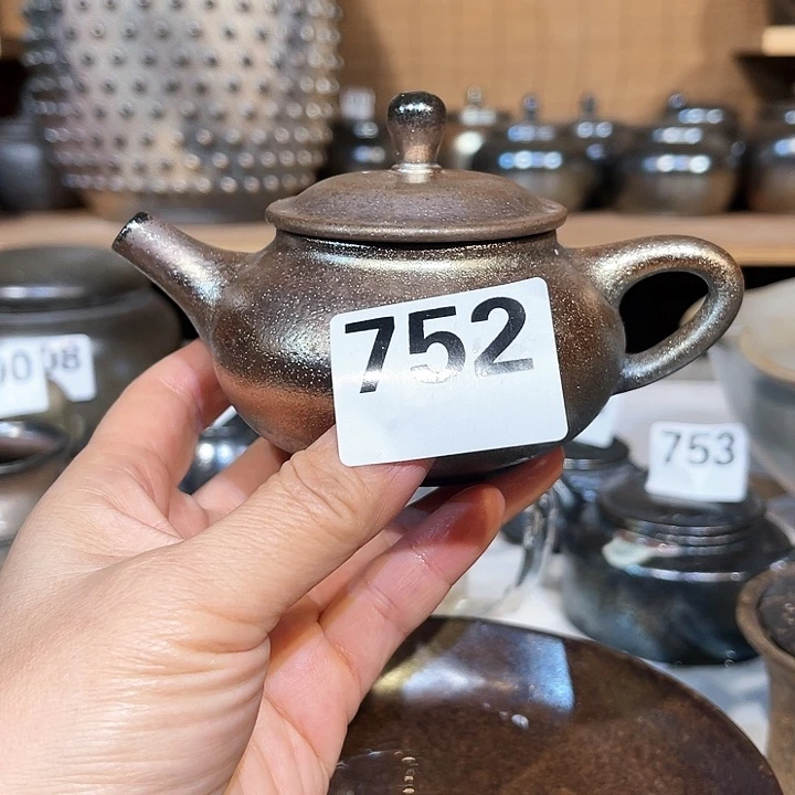 壶高温柴烧陶泥手工壶