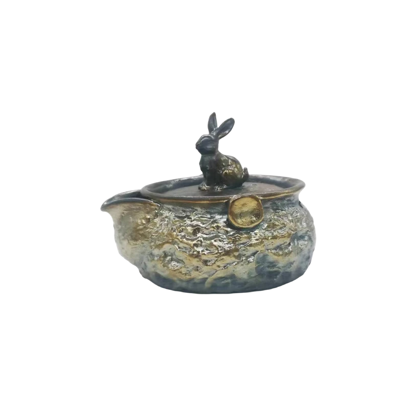 靖陶全手工柴烧手抓壶{宝瓶}