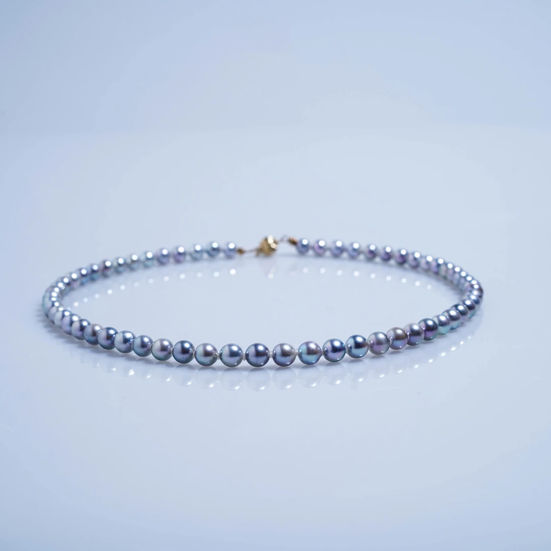 【颖姐专属】天然特选真多麻珍珠全珠链 经典强光百搭 066