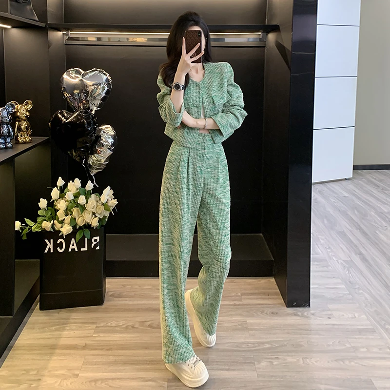 【现货】休闲针织洋气套装女款早秋季时尚气质轻奢高级感减龄两件套