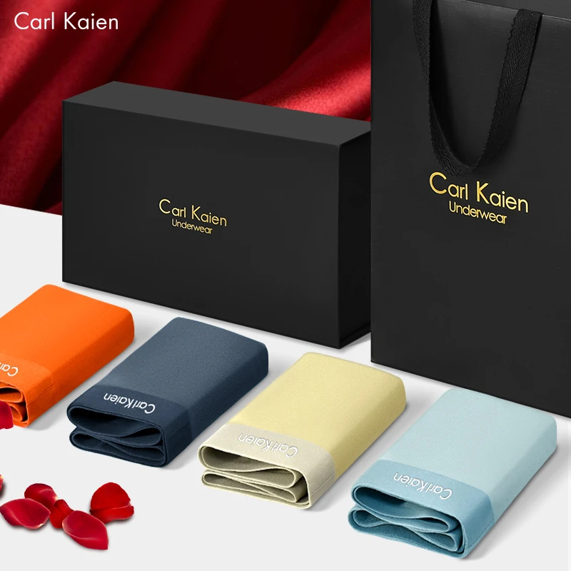 CarlKaien新款男士内裤礼盒透气短裤男大码平角裤衩男生男款礼物