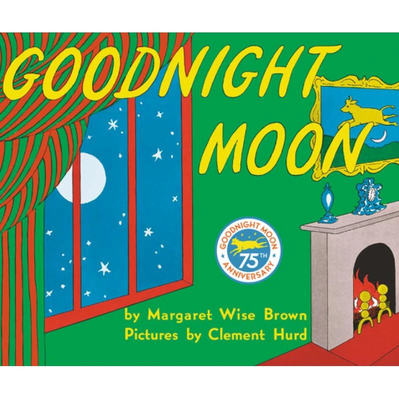 Goodnight Moon晚安月亮吴敏兰廖彩杏入门启蒙绘本色彩感知 英文