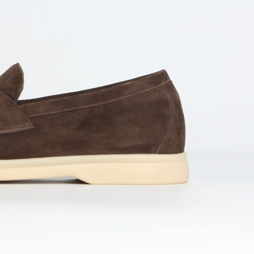 匠人乔皮具【L英伦风乐福鞋】老钱风一脚蹬舒适真皮休闲懒人鞋