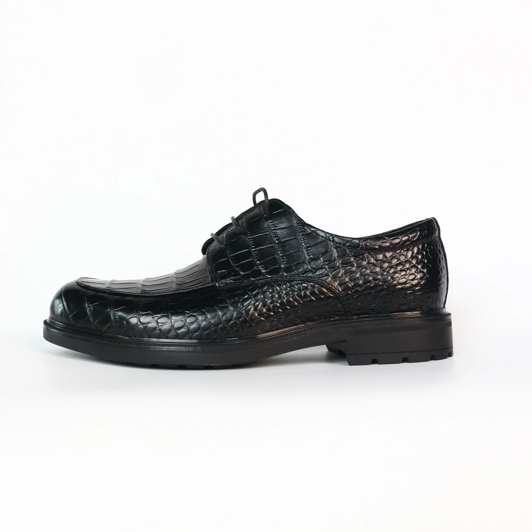 匠人乔皮具【经典鳄鱼鞋】时尚百搭男士经典休闲商务皮鞋