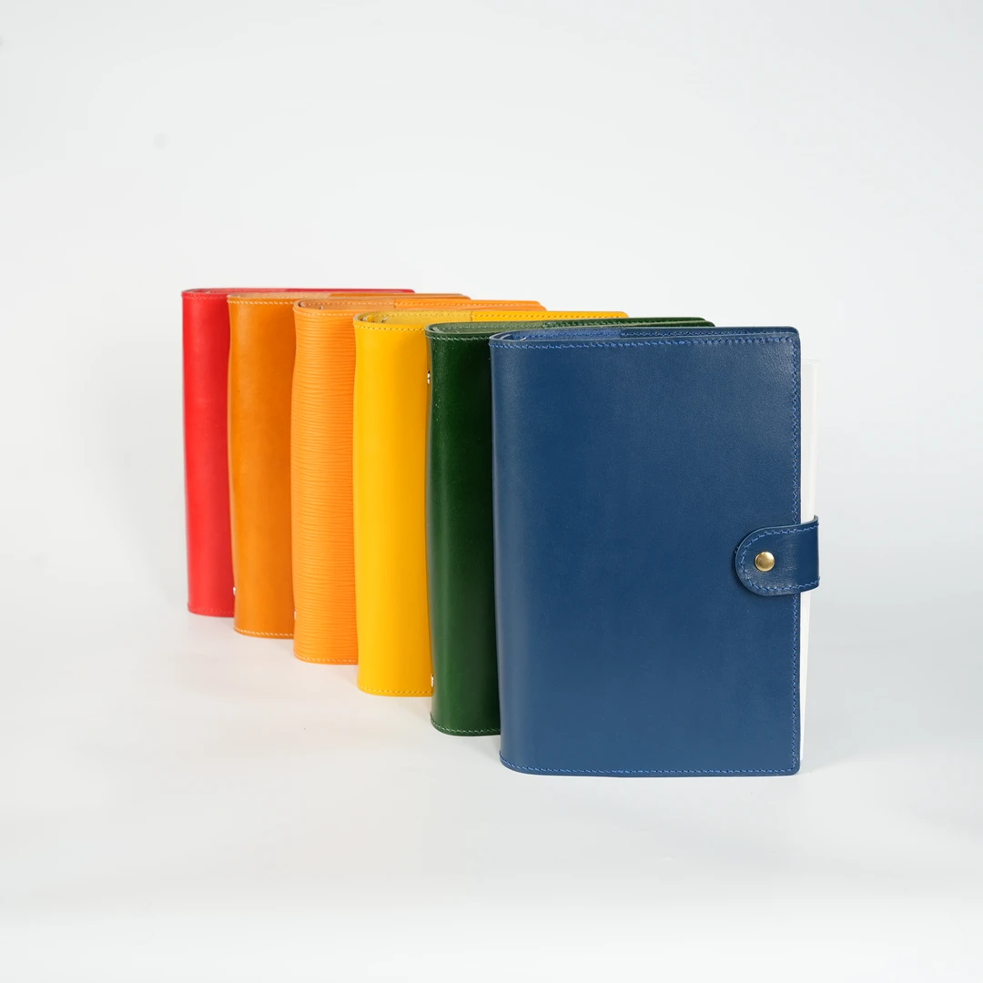 匠人乔【素面活页本】手工真皮纯色可替换笔记日记旅行手账本子