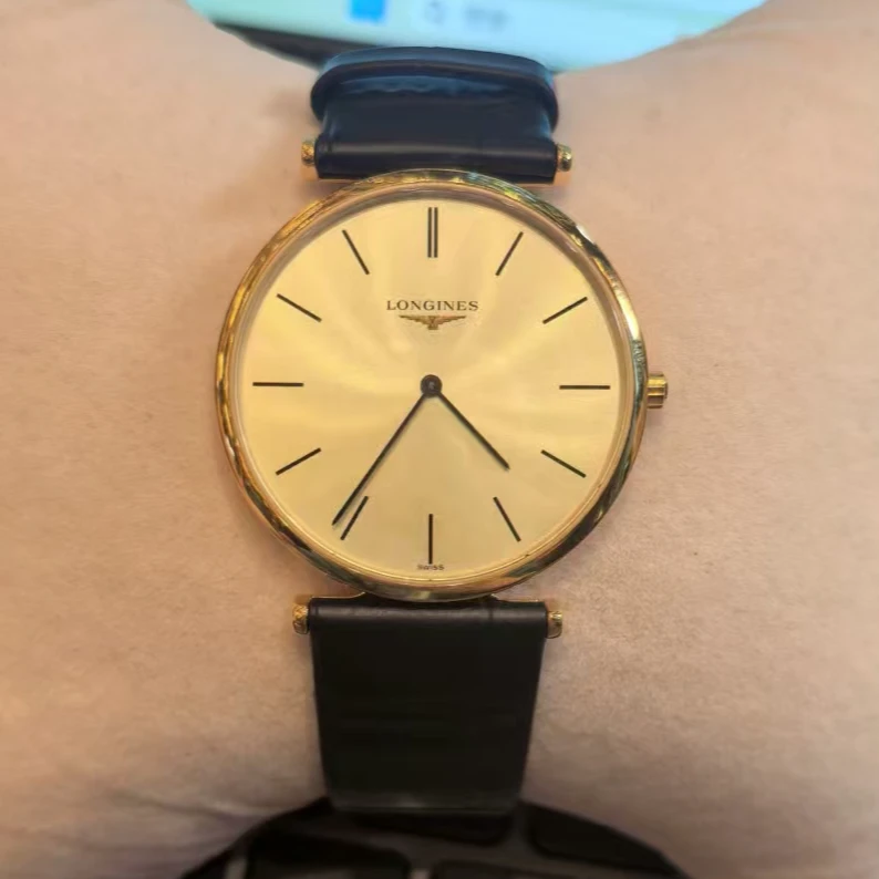 99新 Longines/浪琴 嘉岚/调丁刻/皮带款/石英/九月/33盘/1.11